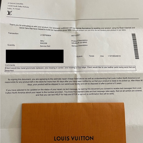 Authentic Louis Vuitton Saumur 35 - Picture 12 of 12